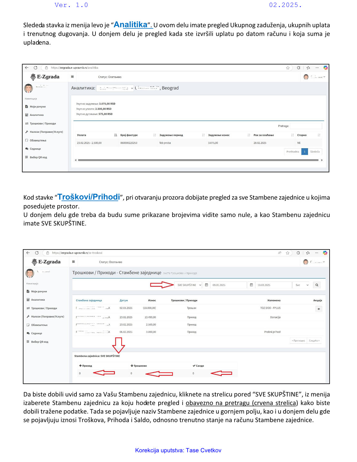 Uputstvo za stanare 3