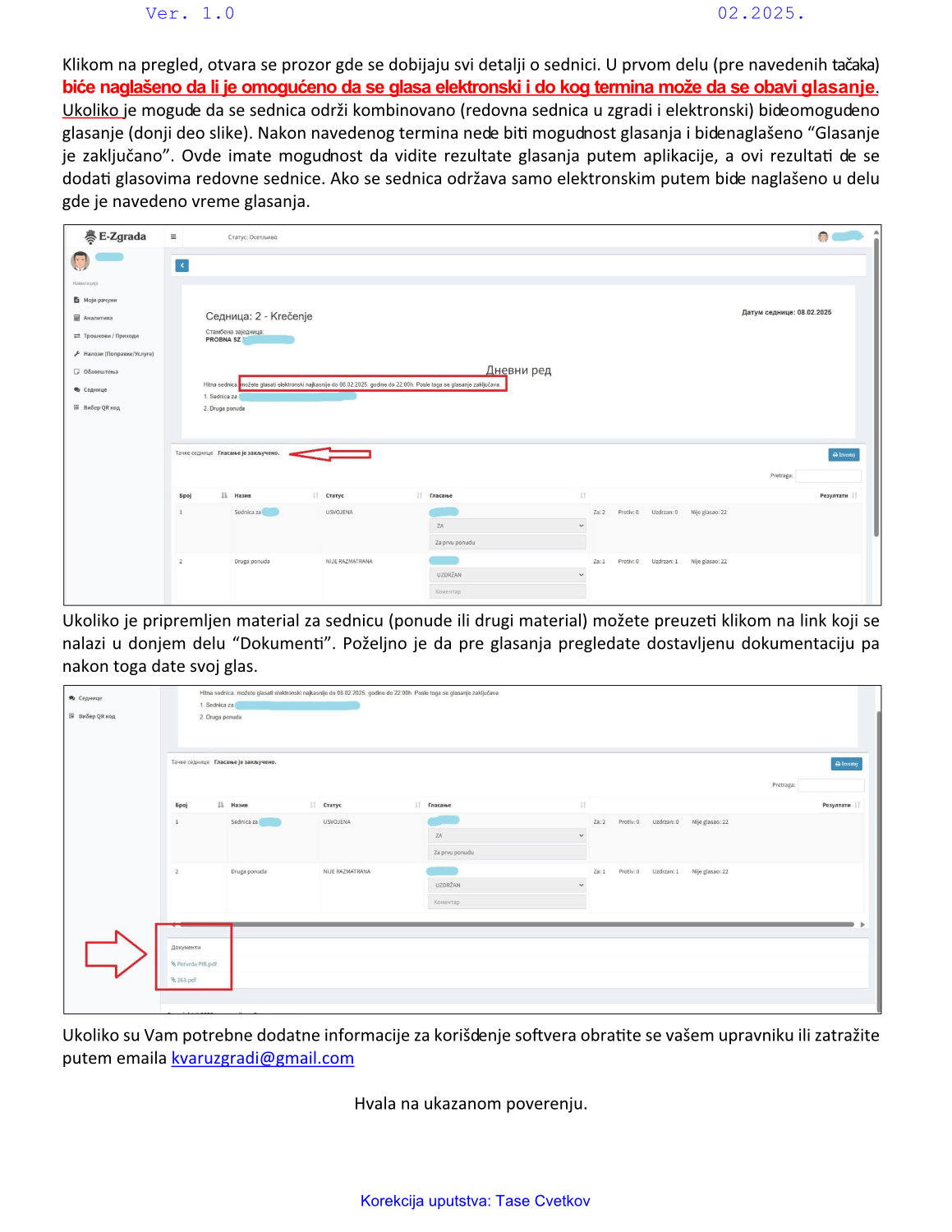 Uputstvo za stanare 6